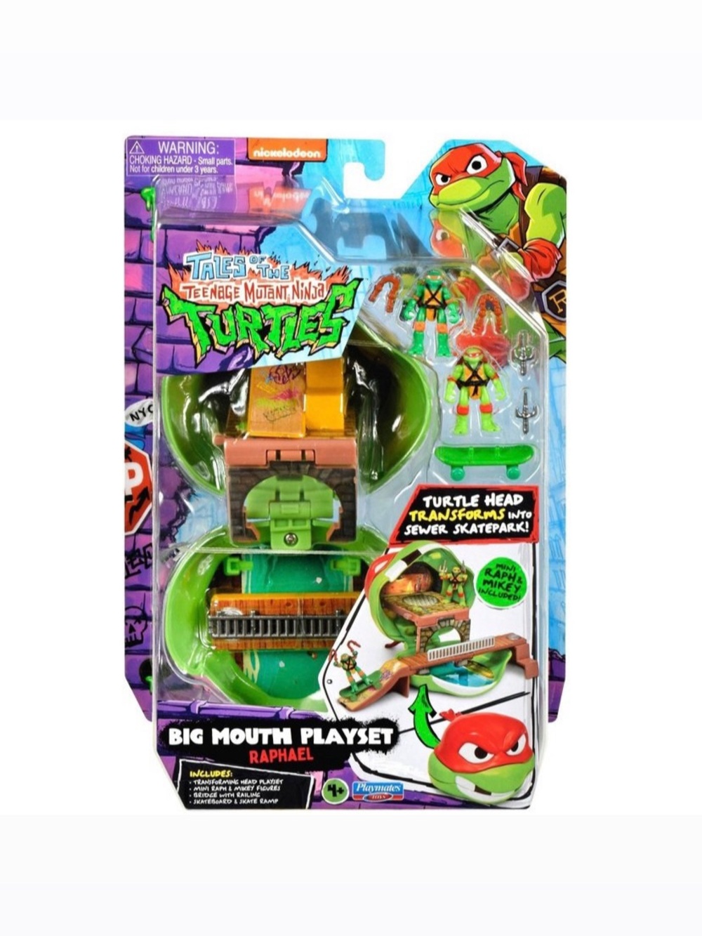 NIP. NICKELODEON TMNT Big Mouth Playset Raphael